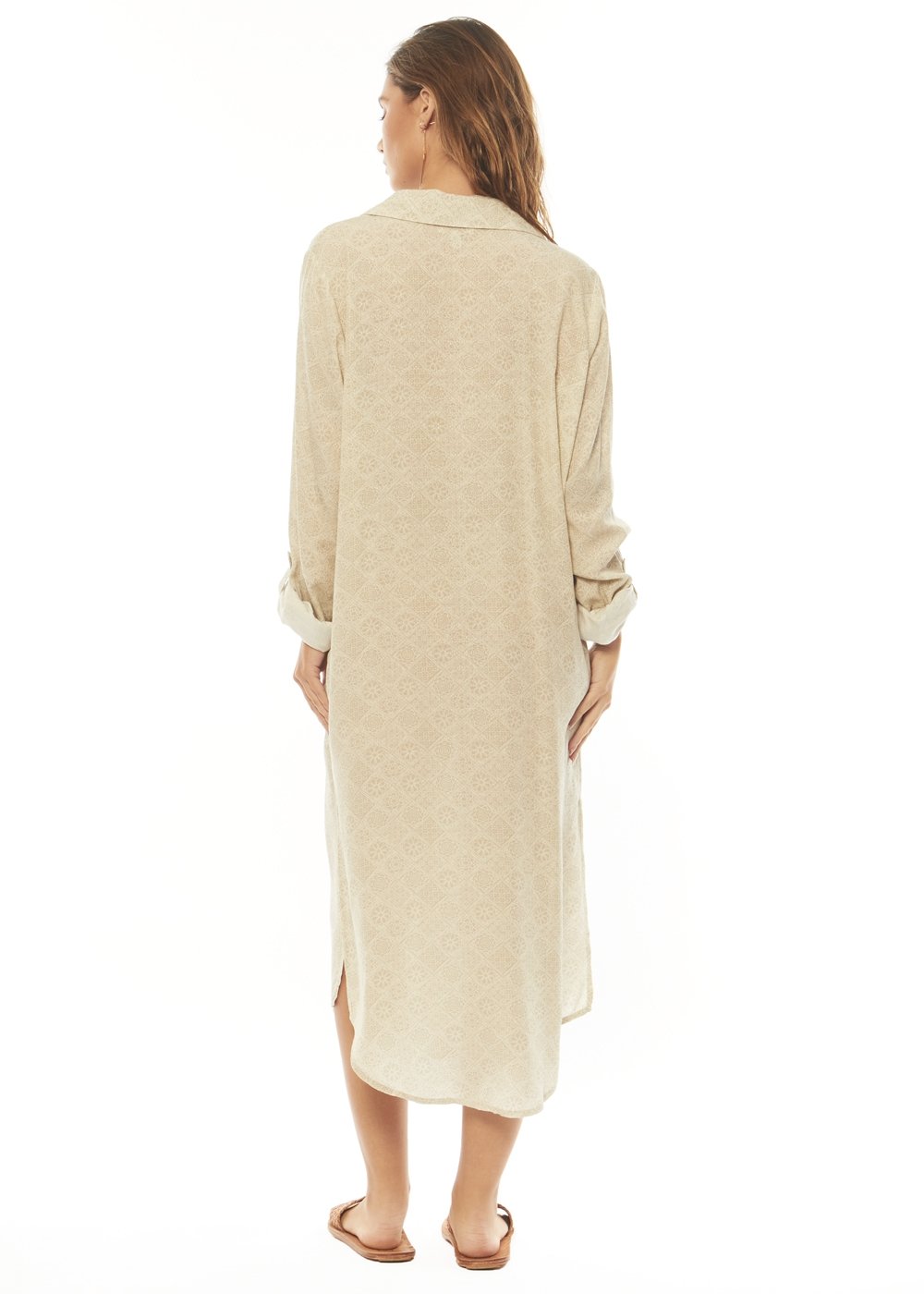 REMMY WOVEN LS TUNIC TOP